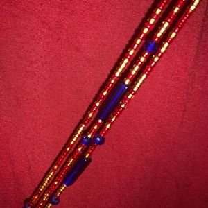 Red and Blue waist beads ❤️❤️❤️